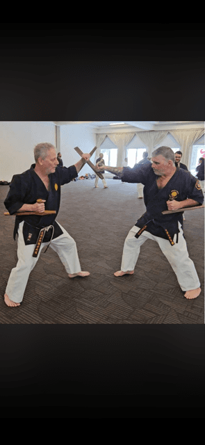 Action et technique lors d'un cours de Kenpo